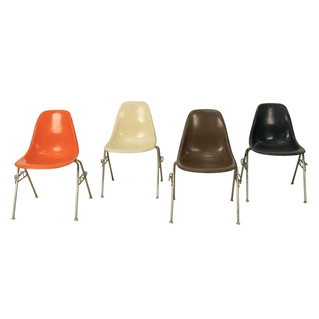 Mid Century Modern 1st Generation Charles Eames shell chairs for Herman Miller, late 1950s-early 1960s. The Shell Chair...