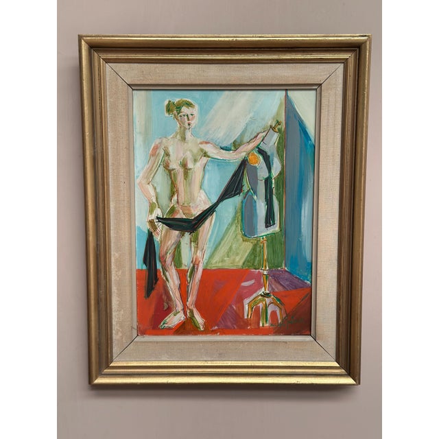 Michel Patrix, Mannequin, 1950s, Oil on Canvas, Framed For Sale - Image 8 of 18