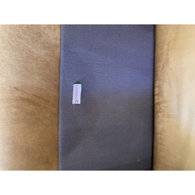 Textile Maralunga Armchair in Fabric by Vico Magistretti for Cassina, 1970s For Sale - Image 7 of 8