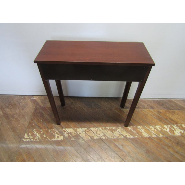 Wood Ethan Allen Solid Cherry One Drawer Console Table For Sale - Image 7 of 7
