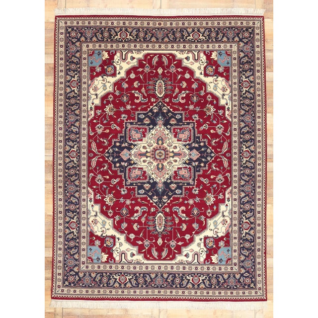 Late 20th Century Vintage Pakistani Serapi Rug - 09'00 X 12'01 For Sale - Image 9 of 9