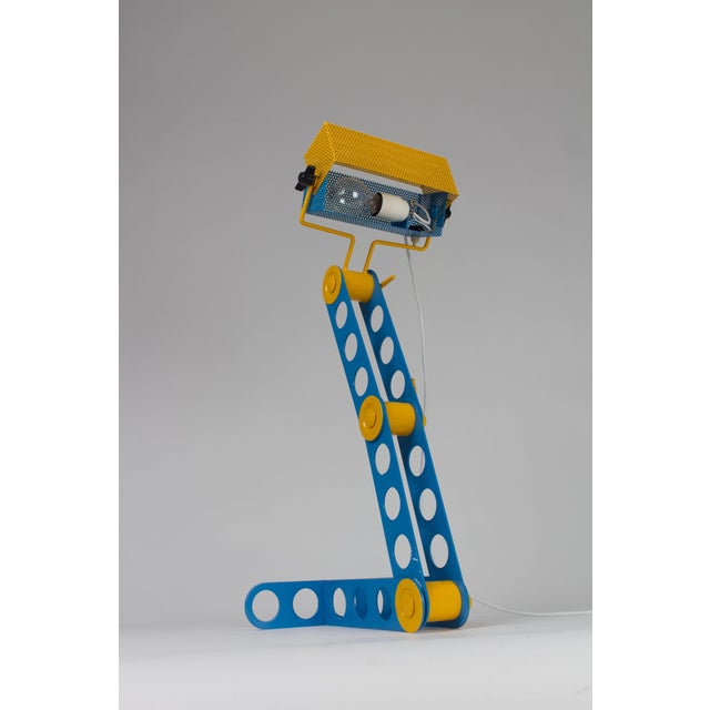 Adjustable Meccano Table Lamp by Lisola Che Non Cè, Italy, 1970s For Sale - Image 14 of 17