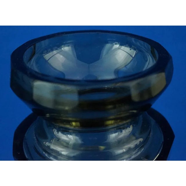 Silver 20th Century Art Nouveau Crystal Vase with 800 Silver Base attributed to the Val Saint Lambert Manufacture, Belgium, 1940s For Sale - Image 8 of 18