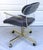 Metal 1960s Molded Lucite and Brass Kagan Style Desk Chair For Sale - Image 7 of 12