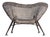 Raymond Moralès Attributed Fauteuil À Corbeille Sculptural Bronzed Steel Lounge Chair, 1990s For Sale