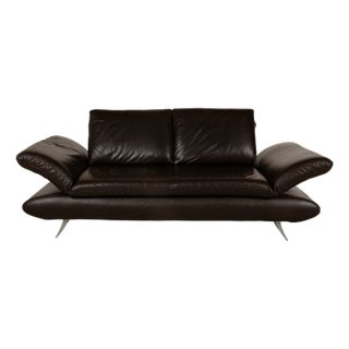 Velutti 2-Seater Sofa in Brown Leather from Koinor For Sale
