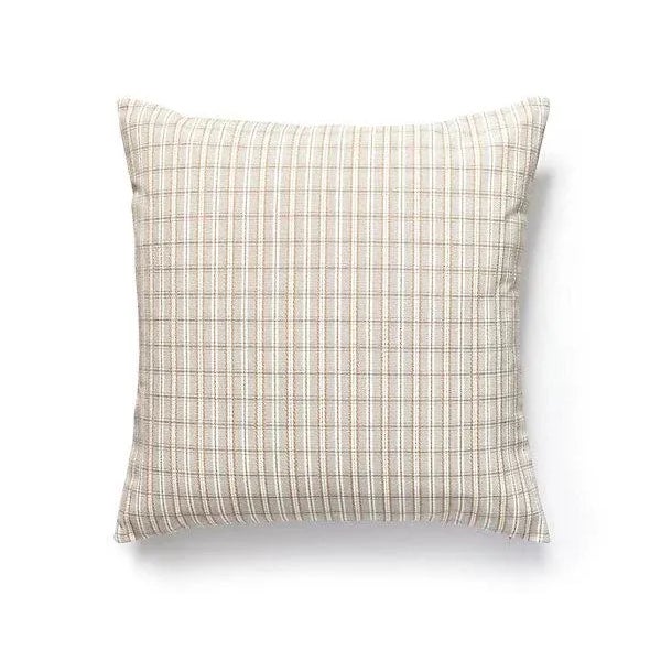 Traditional The House of Scalamandré Check Please Outdoor Pillow, Birch For Sale - Image 3 of 3