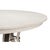 White Transitional Round Dining Table, Large - White Oak With Hammered Iron Base For Sale - Image 8 of 11