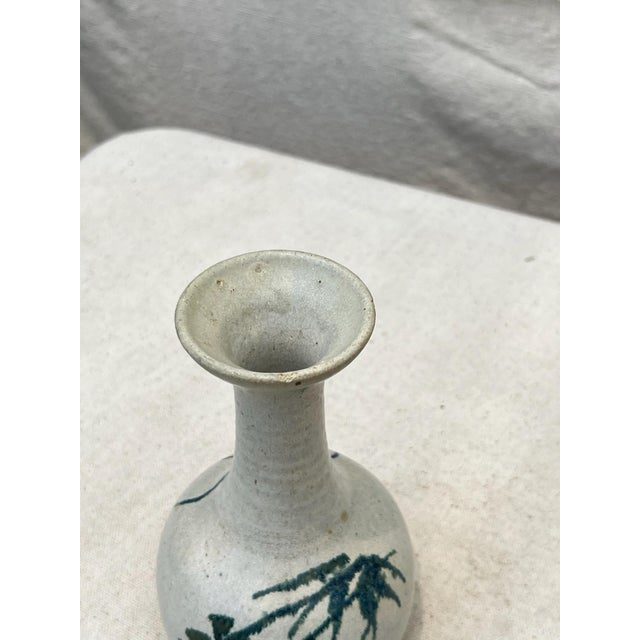 Vintage Stoneware Bud Vase Signed Lesley '76 For Sale In Los Angeles - Image 6 of 11