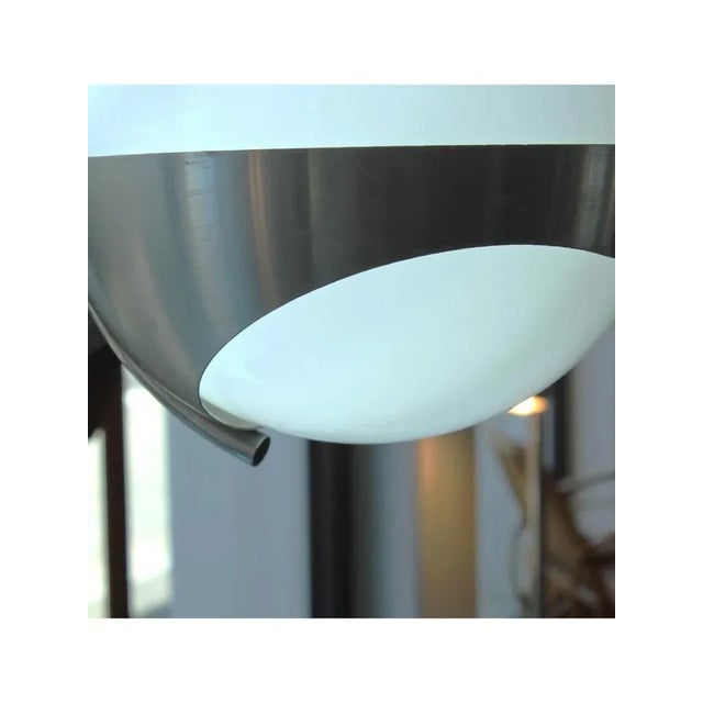 3-Light Chandelier in Glass and Stainless Steel from Lamperti, 1970s For Sale - Image 12 of 16