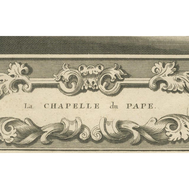 Paper Picart, View of a Papal Ceremony in the Vatican, 1734, Print For Sale - Image 7 of 10