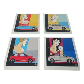 Luc Verschuuren, Citroën, 1990s, Prints, Set of 4 For Sale