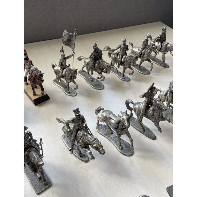 Mshp made in france - lead soldier lot 76 pieces empire collection. Napoleon. The lot includes 18 horses plus 18 riders....