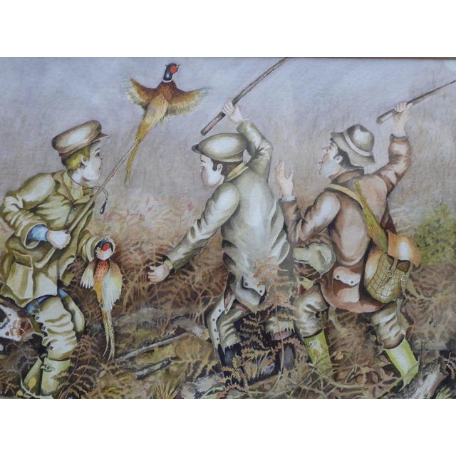 Anthony Palmer, Brightling Beaters, 20th Century, Watercolor on Paper, Framed For Sale - Image 3 of 14