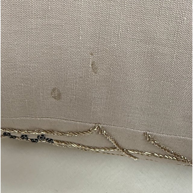 Pair of Decorative Pillows With Button and Cord Detail For Sale - Image 13 of 14