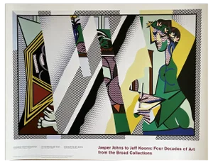 Roy Lichtenstein, Reflections on Interior with Girl Drawing, 1990, Paper