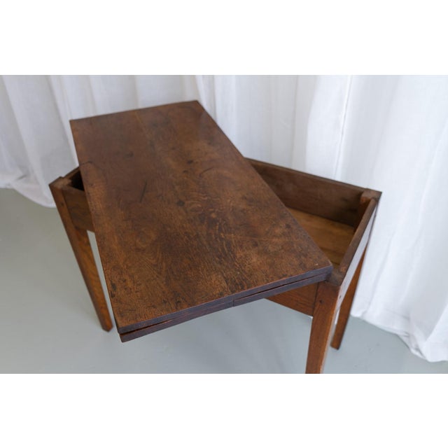 Wood Danish Console Table in Oak, 1800s For Sale - Image 7 of 18