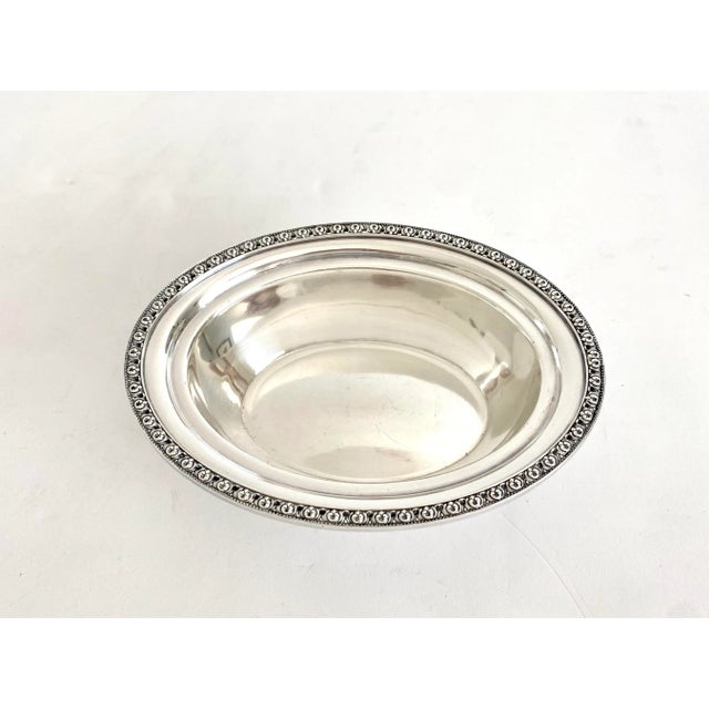Mid-Century Modern Mid-Century Wallace Silver-Plate Bowl Trinket Dish For Sale - Image 3 of 7