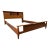 Mid-Century Modern Walnut Queen Bed Frame For Sale
