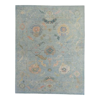 Turkish Oushak Rug 9'4" x 11'10" #20377 For Sale