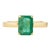 1.82 Ctw Octagon Cut Emerald Cocktail Ring Size 7 For Sale