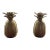 Vintage Brass Pineapple Candle Holders— a Pair For Sale