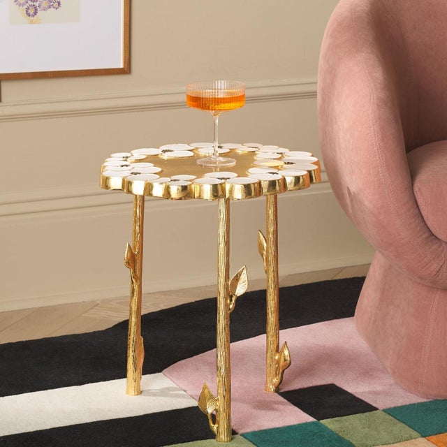 Make a style statement with our eye-catching and eclectic Florence accent table. The striking tabletop is enriched with...