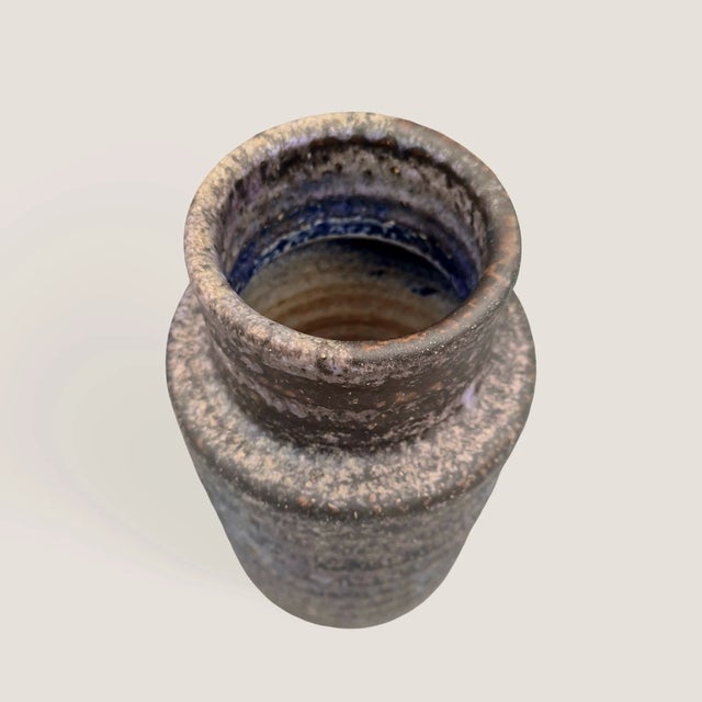 Ceramic Vintage Dutch Brutalist Studio Ceramic Vase by Mobach Keramik, 1960s For Sale - Image 7 of 16