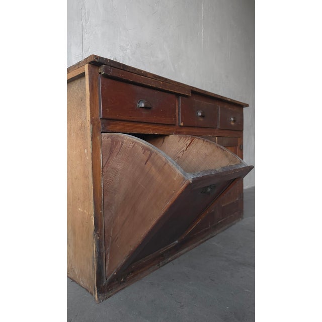 Antique European Farmhouse Wood Cupboard Cabinet Sideboard For Sale - Image 9 of 14