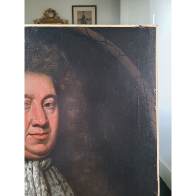 Antique 18th Century Oil Painting Portrait Follower of Sir John Baptist Medina - Unsigned For Sale - Image 10 of 17