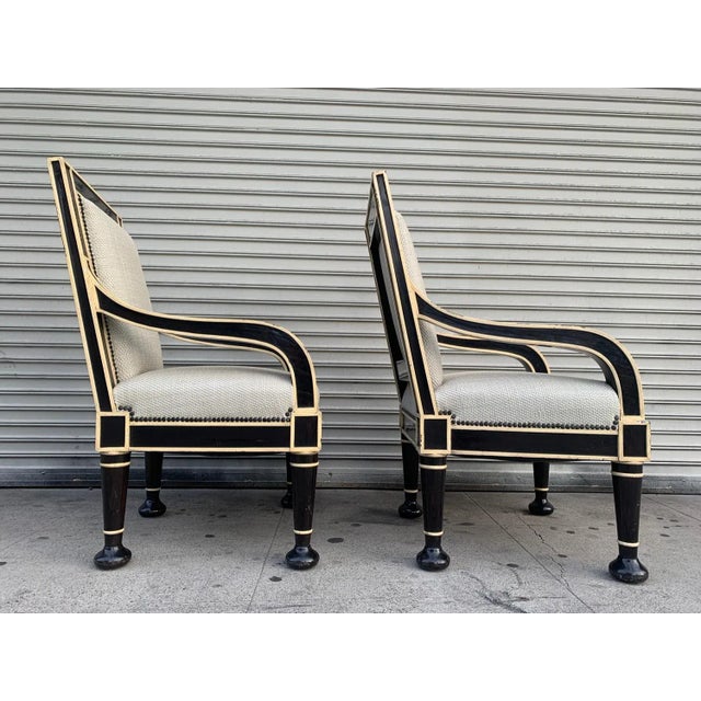Hendrix-Allardyce Oversized Armchairs - a Pair For Sale - Image 10 of 13