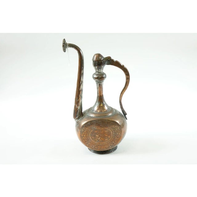 Copper Antique Copper Middle Eastern/Persian Water Ewer For Sale - Image 8 of 8