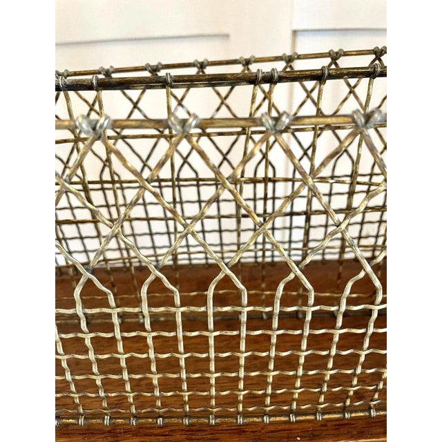 Victorian Brass and Mahogany Revolving Magazine Stand, 1860s For Sale - Image 11 of 12