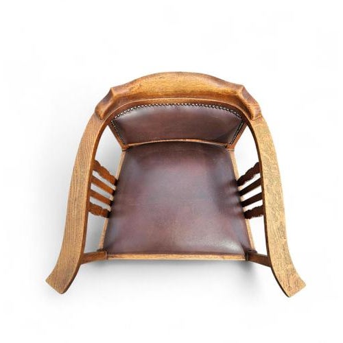 Animal Skin Art Nouveau Lounge Chair For Sale - Image 7 of 15
