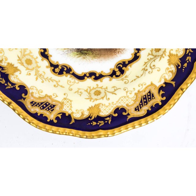 Antique Coalport Porcelain Plate, 1891 For Sale - Image 4 of 9