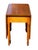 Wood Antique Federal Tiger Maple Dropleaf Dining Table With Full Drawer Exceptional For Sale - Image 7 of 12