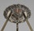 Loys Lucha French Art Deco Pendant Light 1930s - Red Orange Floral Enameled Bowl For Sale - Image 11 of 14