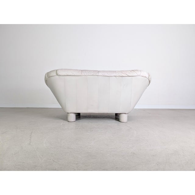 Vintage Two-Seater Sofa in Leather For Sale - Image 6 of 11