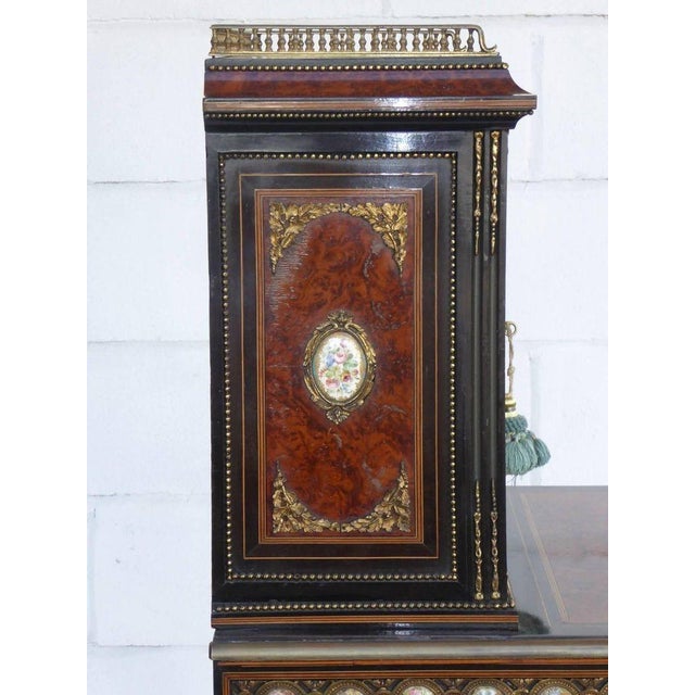 Brown 19th Century Amboyna and Ebony Cabinet For Sale - Image 8 of 11