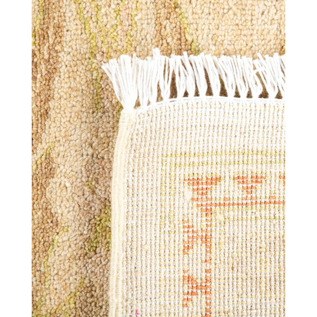 2000 - 2009 Eclectic, One-of-a-Kind Hand-Knotted Area Rug - Ivory, 9' 3" x 12' 4" For Sale - Image 5 of 8