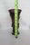 Mid Century Modern Hand Blown Teleflora Purple and Green Wrapped Vase 4390b For Sale - Image 9 of 9