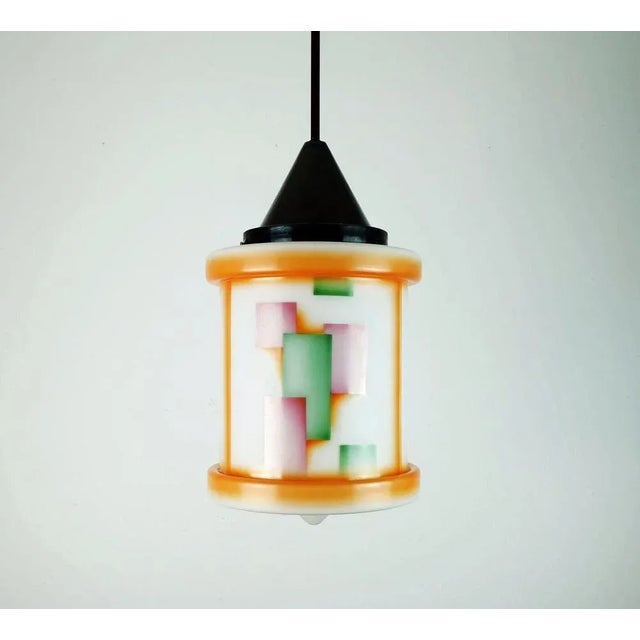 Large Art Deco Glass Ceiling Light For Sale - Image 11 of 11