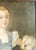 Antique White 19th Century English Folk Provincial Portrait of a Girl and Westie Dog For Sale - Image 8 of 18