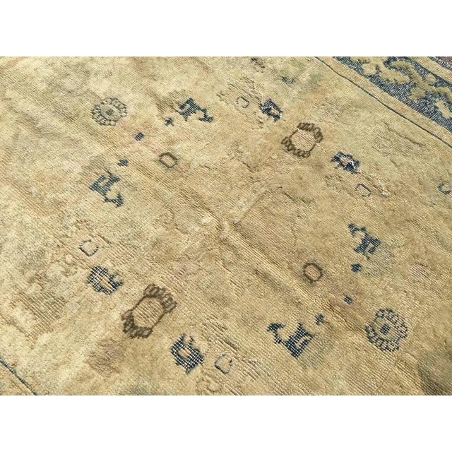 1960's Oushak Rug, 60.5" X 77.5" For Sale In Raleigh - Image 6 of 11