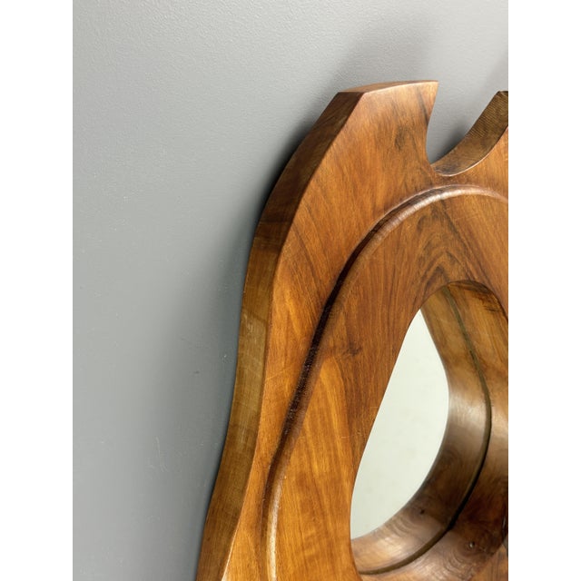 Mid-Century Biomorphic Wall Mirror, France, 1960s For Sale - Image 10 of 15