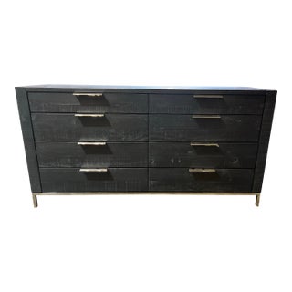 Loft Bernhardt Rustic Eight Drawer Wood Dresser For Sale