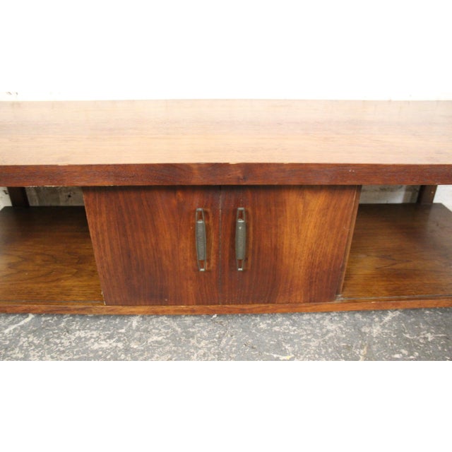 Mid-Century Modern Mid-Century Modern Multitiered Walnut Coffee Table For Sale - Image 3 of 12