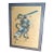 1940s Samurai Warrior Signed Original Scroll Painting, Framed 29"x20" For Sale