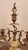 Early 20th Century Pair of Early 20th Century Gilt Bronze Candelabra With Marble Base For Sale - Image 5 of 9
