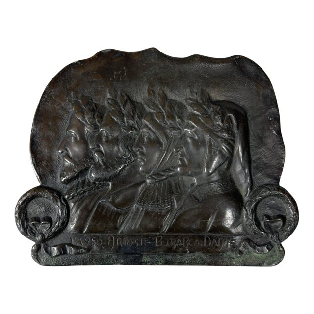 High Relief Bronze Sculpture by Ignoto, 1940s For Sale